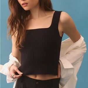 reformation julia ribbed sweater tank